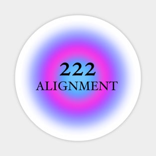 222 Angel Numbers Alignment Glowing Aura Sticker